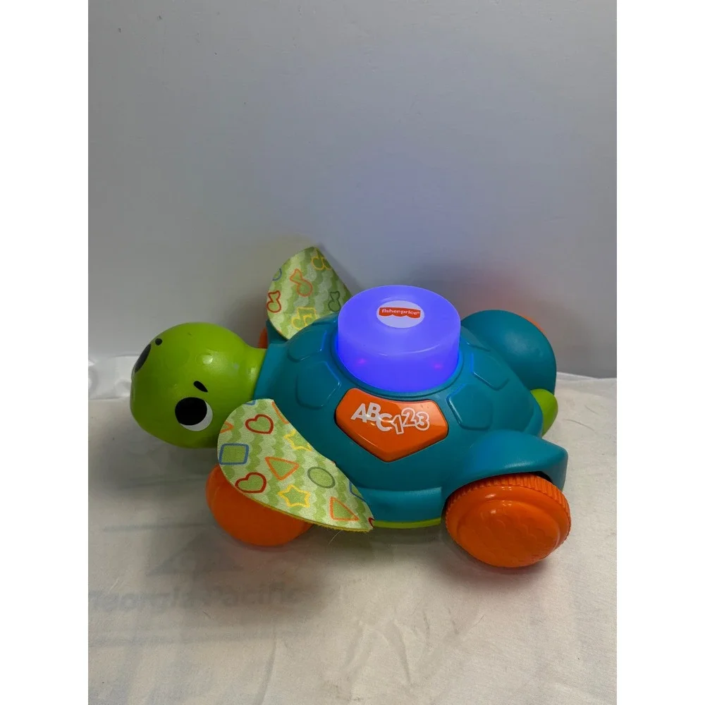 Fisher-Price Linkimals 1-2-3 Crawl with Me Turtle Musical Learning Toy GMX51